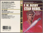 Star Rebel by F. M. Busby (First Printing) Proof w/Cover Flat