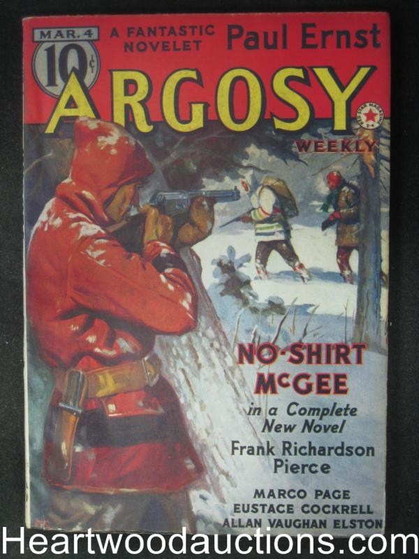Argosy March 4, 1939 Paul Ernst, Frank Richardson Pierce - High Grade