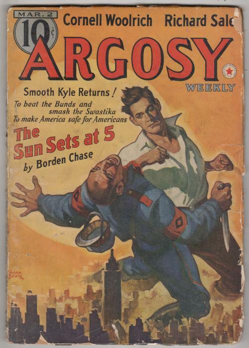 Argosy Mar 02 1940 Rudolph Belarski Cvr; Cornell Woolrich; Richard Sale