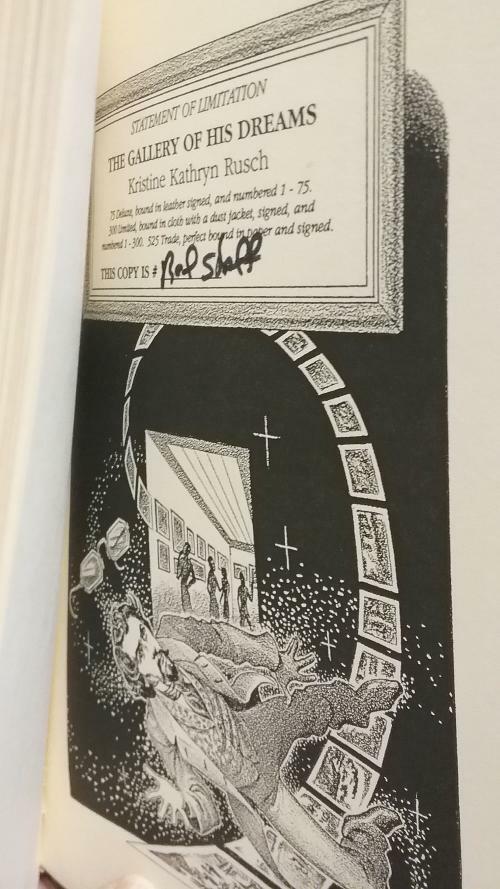 The Gallery of Dreams by Kristine Kathryn Rusch 1st LTD "Red Staff"