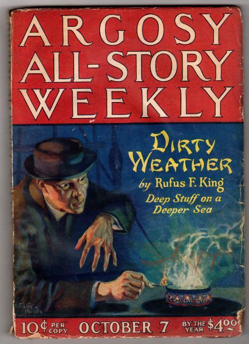 Argosy Oct 07, 1922 E.F. Benson Ghost story, Oriental Mystery Cvr