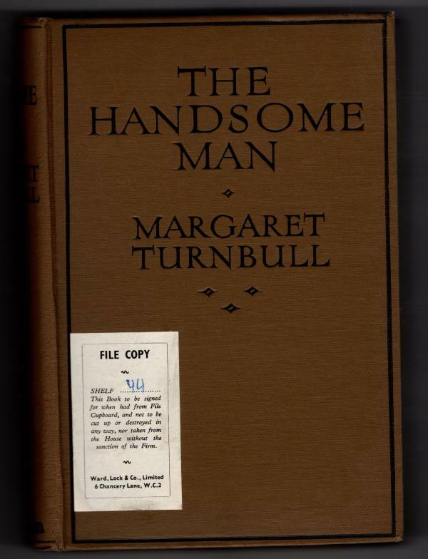 The Handsome Man by Margaret Turnbull (First Edition) Abbey Cvr, Ward File Copy