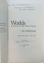 Worlds: A Novel of the Near Future by Joe Haldeman (First Edition) Signed