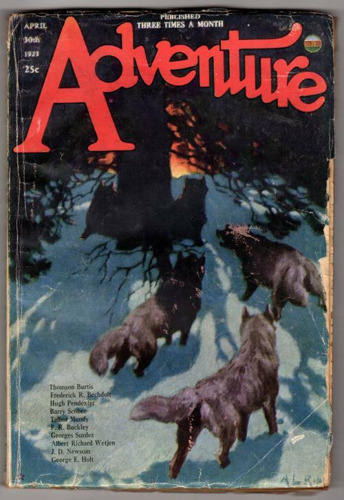 Adventure Apr 30 1923 A L Ripley Cvr; Thomson Burtis; Georges Surdez; Talbot ...