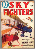 Sky Fighters Feb 1933 Pulp George Bruce; Frederick C. Painton; Frandzen