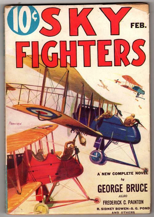 Sky Fighters Feb 1933 Pulp George Bruce; Frederick C. Painton; Frandzen