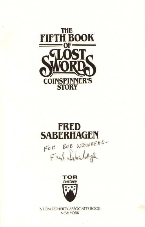 Book of the Lost Swords Series (Complete 8 Volume Set, First) Signed