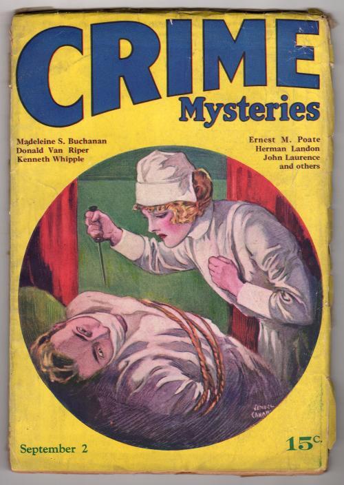 Crime Mysteries Sep 2 1927 Vol 1 #2 Rare - Pulp