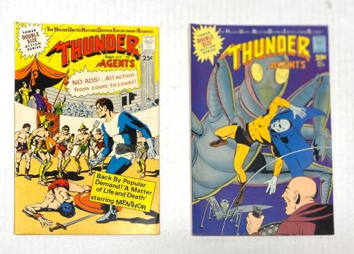 Lot of 14 Thunder Agents Raw Comics Tower Action Series