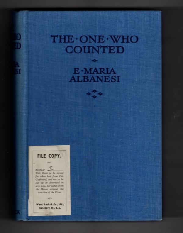 The One Who Counted by E. Maria Albanesi (First Edition) Rare DJ Publisher's ...