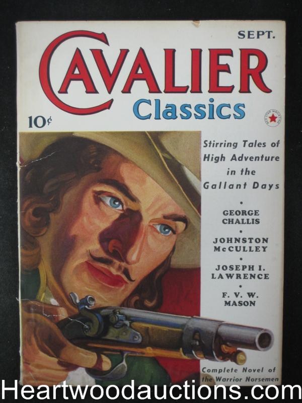 "Cavalier Classics" September 1940 Zorro story by Johnston McCulley