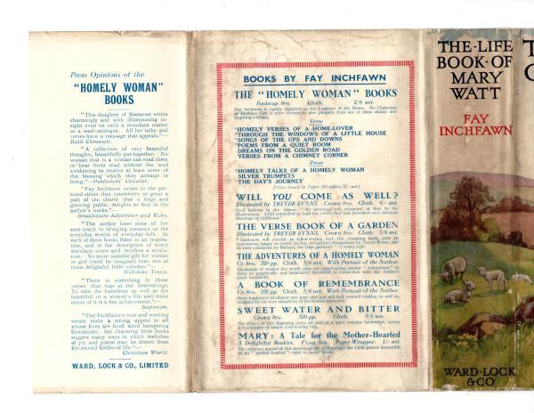 The Life Book of Mary Watt by Fay Inchfawn (First Edition) Rare DJ Publisher'...