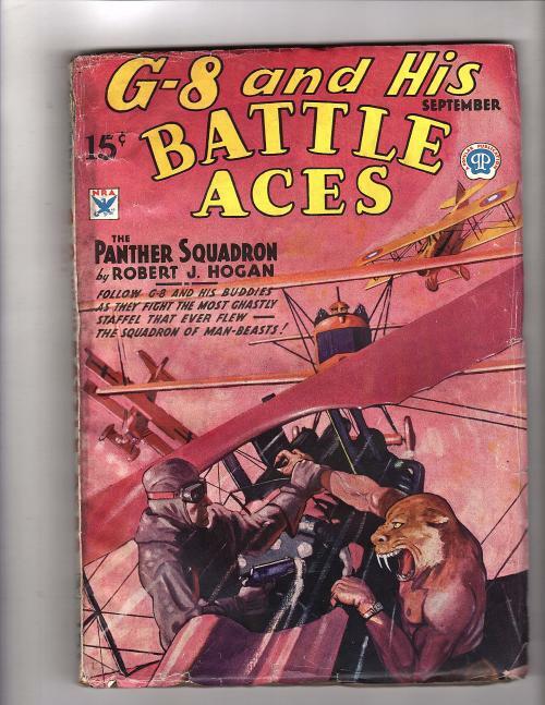 G-8 Battle Aces Sep 1934 Robert J. Hogan, Frederick Blakeslee
