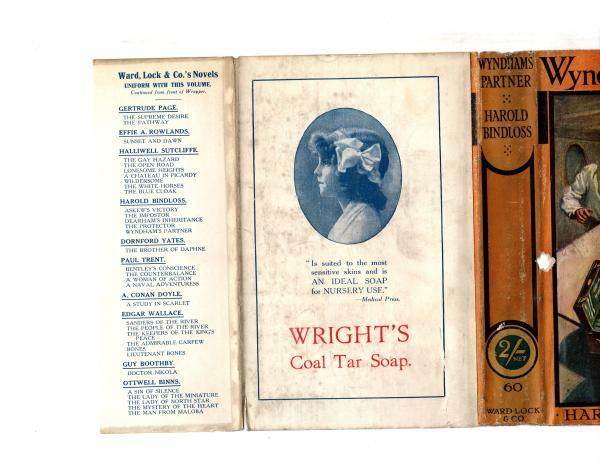 Wyndham's Partner by Harold Bindloss (Hubin Listed) Ward File Copy