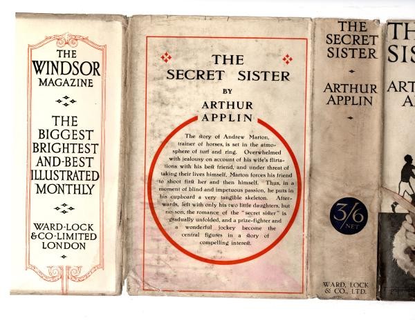The Secret Sister by Arthur Applin (reprint Edition) Rare DJ Publisher's Copy