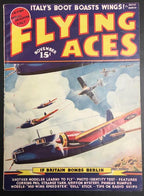 Flying Aces Nov 1939 Pulp Schomburg Cvr Art