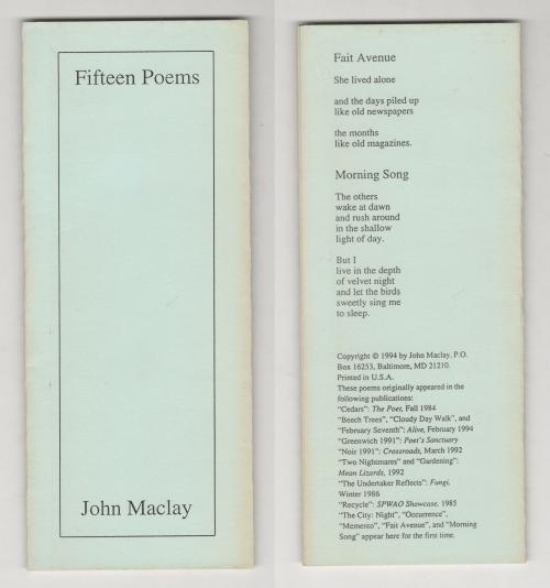 Voices from the Night by John Maclay (First Edition) Limited Signed Copy PC