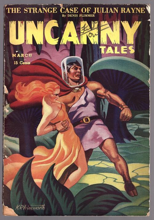Uncanny Tales Mar 1942 The Strange Case of Julian Rayne - Pulp