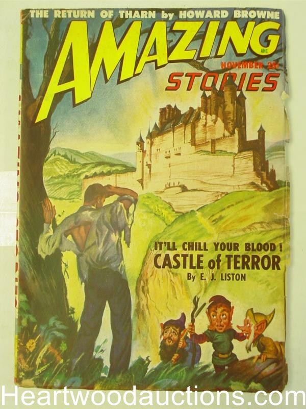 Amazing Stories Nov 1948  St. John Illustrations Virgil Finlay