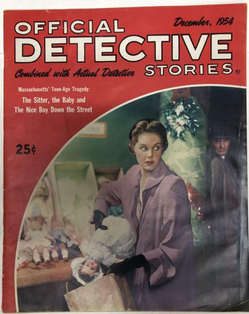 Official Detective Stories December 1954 Assault Cover