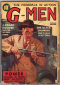 G-Men Aug 1938 J Edgar Hoover Traps the Tri-State Terror - Pulp