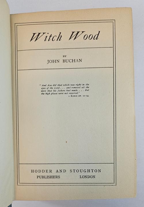 Witch Wood by John Buchan (First Edition) Rare