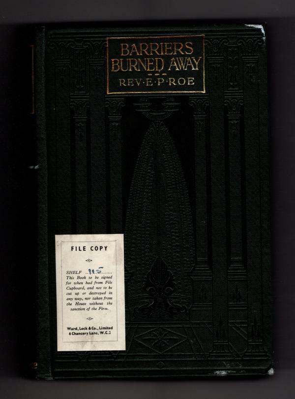 Barriers Burned Away by E.P. Roe (File Copy)