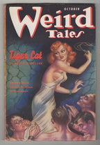 Weird Tales Oct 1937 Classic Brundage Whipping cvr; Lovecraft- Shunned House