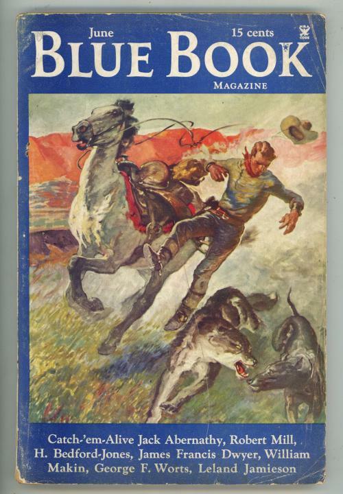 Blue Book Jun 1935  Kioga, Clymer illos. Worts, HBJ