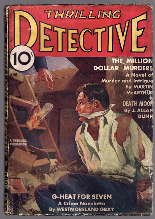 Thrilling Detective Jun 1936 Bondage Cvr, Martin McArthur - Pulp