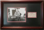 Edgar Rice Burroughs 1930 SIGNED Angling License & Photo