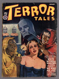 Terror Tales Jan 1941 Wild Iron Maiden cover, Hugh B. Cave - Pulp