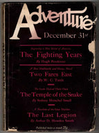 Adventure Dec 31 1926 Pulp Hugh Pendexter; W. C. Tuttle; Sydney Small; Arthur...