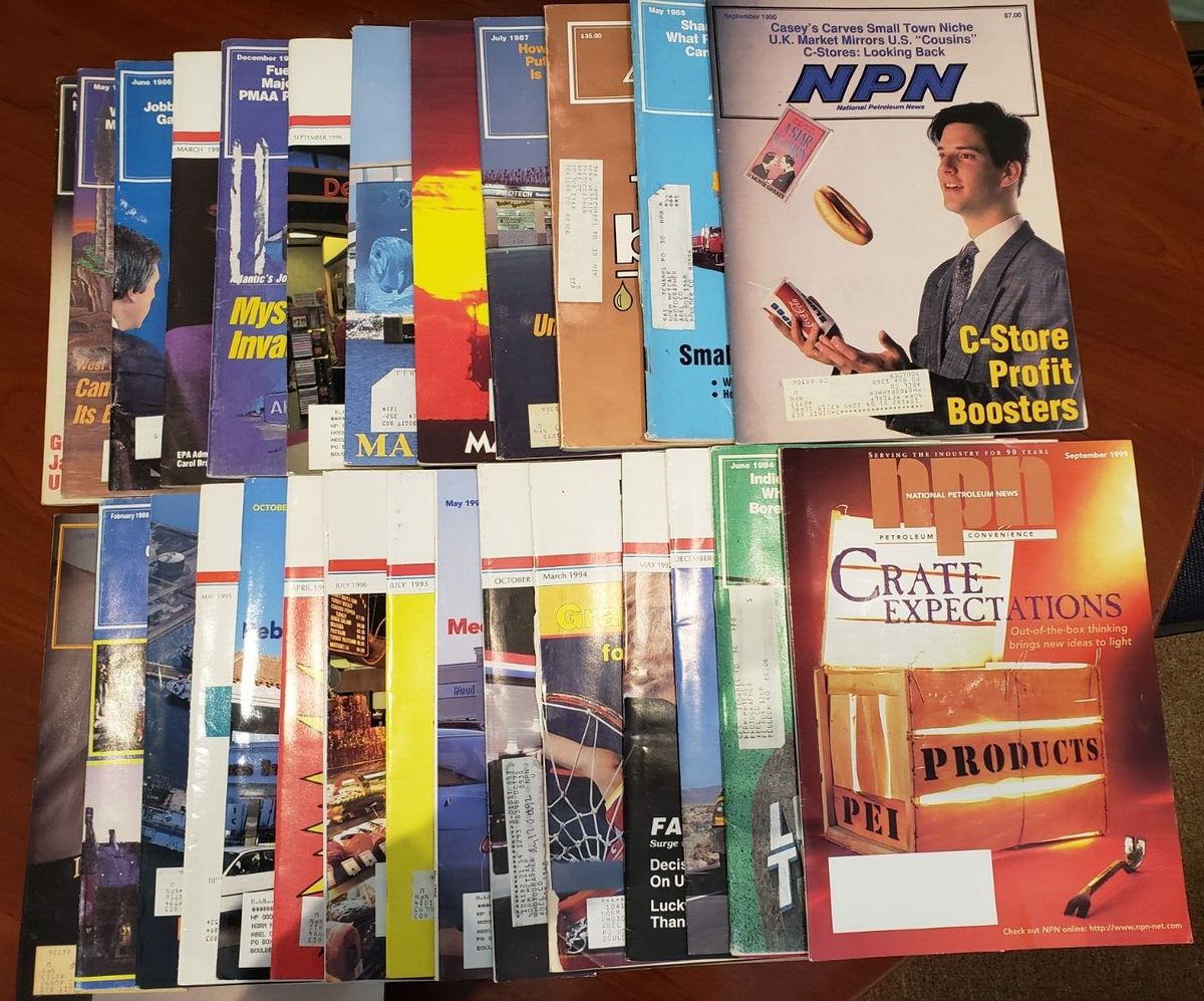 Lot of National Petroleum News Magazines - 27 Issues 1980's-90's