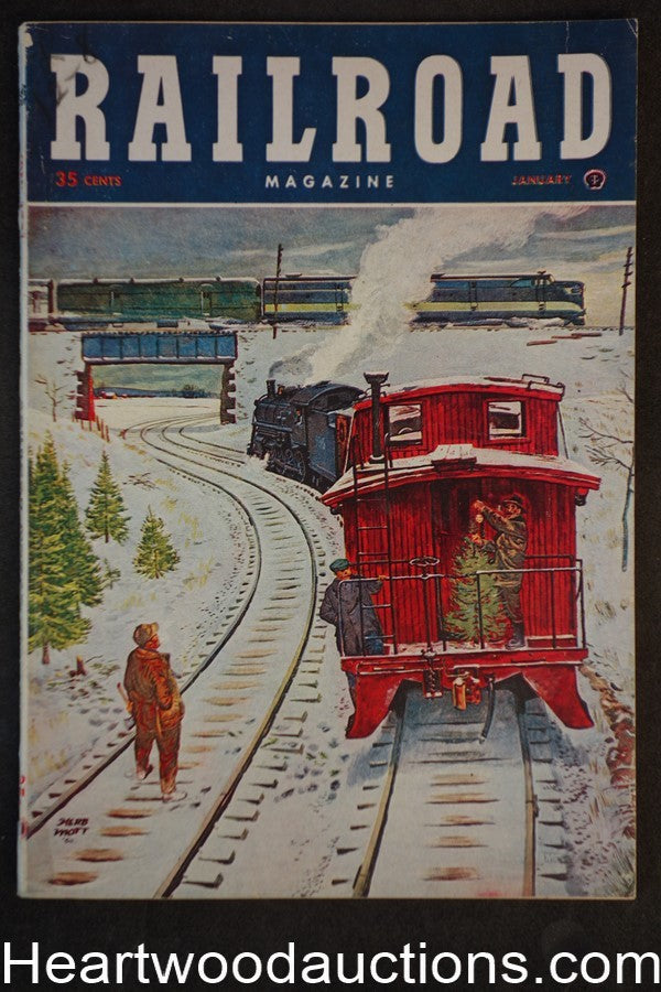 Railroad Magazine Jan 1951 Herb Mott Cover