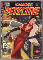 Famous Detective May 1952 Ed McBain as Hunt Collins GGA pulp