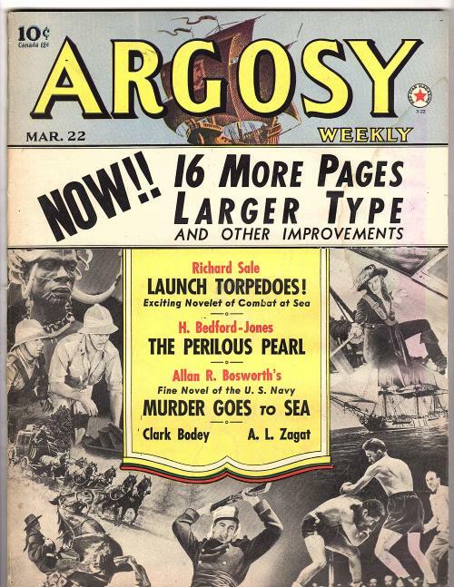 Argosy Mar 22 1941 Arthur Leo Zagat Sci-Fi, H.B-Jones