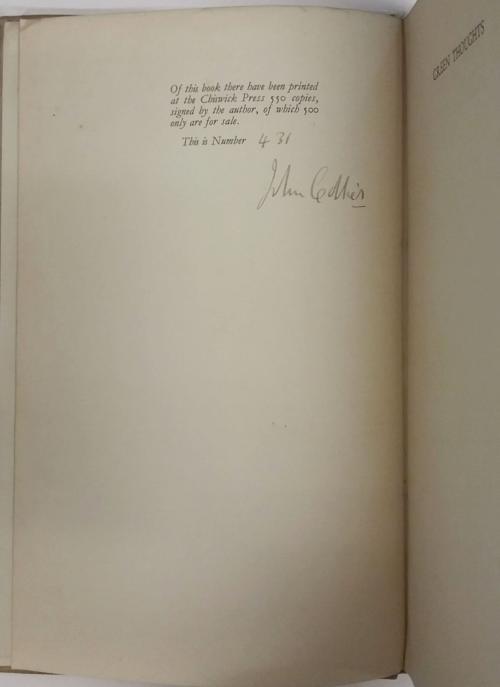 Green Thoughts by John Collier (Limited Edition) Signed Erle Korshak's Copy