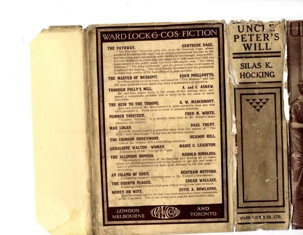 Uncle Peter's Will by Silas K. Hocking (First Edition) File Copy