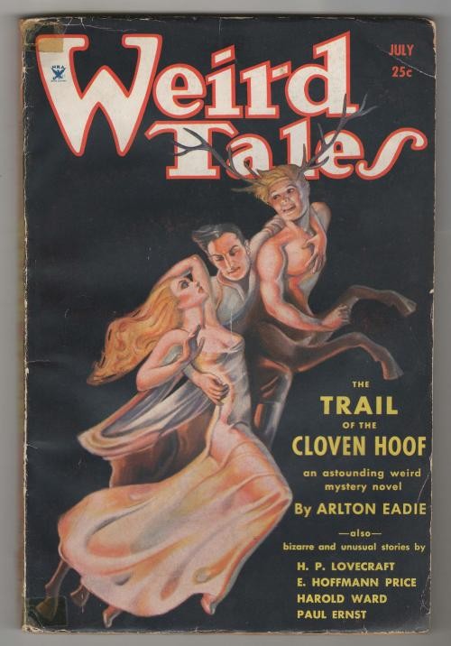 Weird Tales Jul 1934 Brundage Cvr; Lovecraft; E. H. Price; Derleth - Pulp