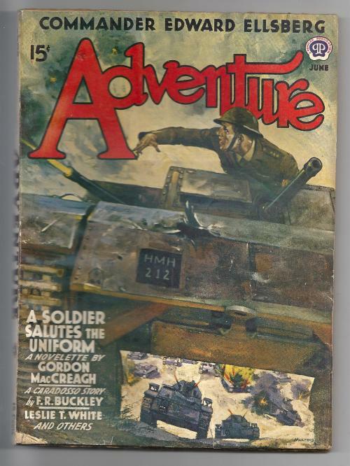 Adventure Jun 1941 Pulp Summer Mulford Cvr Art; MacCreagh; Buckley