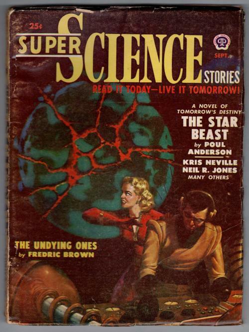 Super Science Sep 1950 L. Ron Hubbard; Fredric Brown, Finlay Art