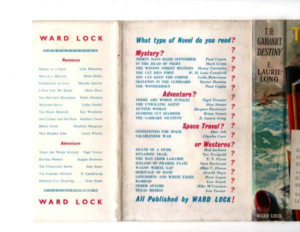 The Gabbart Destiny by E. Laurie Long (First Edition) Hubin Listed, Ward File...