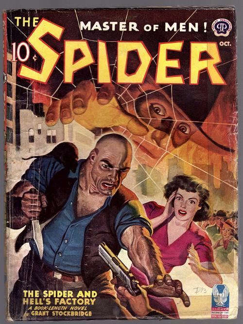 The Spider Oct 1943 Rafael DeSoto Cvr, Joe Farren Art, Ed Race