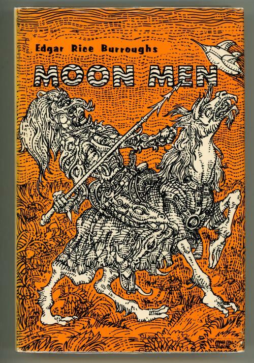 Moon Men by Edgar Rice Burroughs (Mahlon Blaine, Illus.)