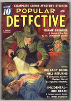 Popular Detective Apr 1938 The Lady from Hell Returns Thomas - Pulp
