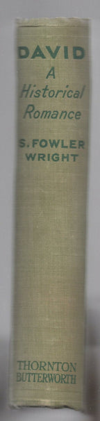 David by S. Fowler Wright (First Edition)