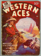 Western Aces Jun 1941 George Rozen Outlaw Shoot-out Cvr Pulp