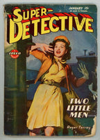 Super Detective Jan 1946 Terge Cvr; W.T. Ballard; Ray Cummings - Pulp
