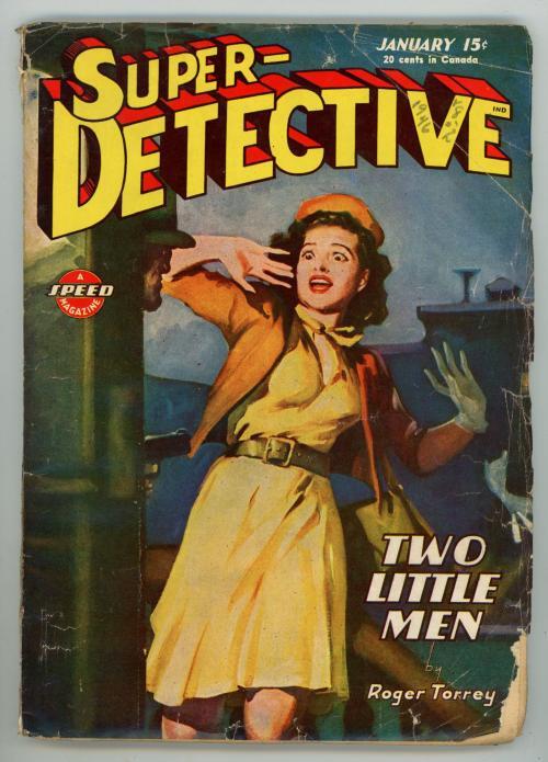 Super Detective Jan 1946 Terge Cvr; W.T. Ballard; Ray Cummings - Pulp